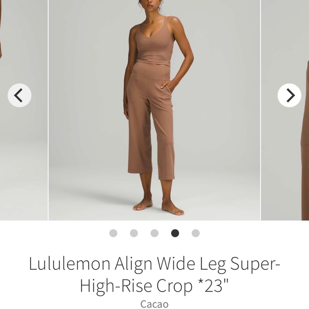 Lululemon Align Wide Leg Super High Rise Crop 23”